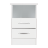 Nevada 2 Drawer Bedside Cabinet - Seconique