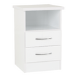 Nevada 2 Drawer Bedside Cabinet - Seconique