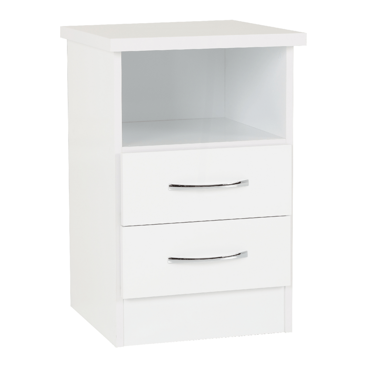 Nevada 2 Drawer Bedside Cabinet - Seconique
