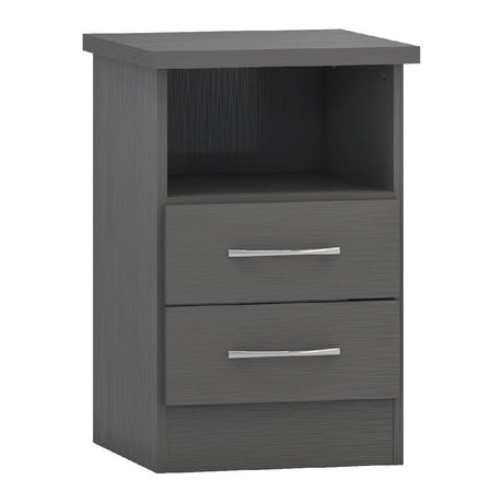 Nevada 2 Drawer Bedside Cabinet - Seconique