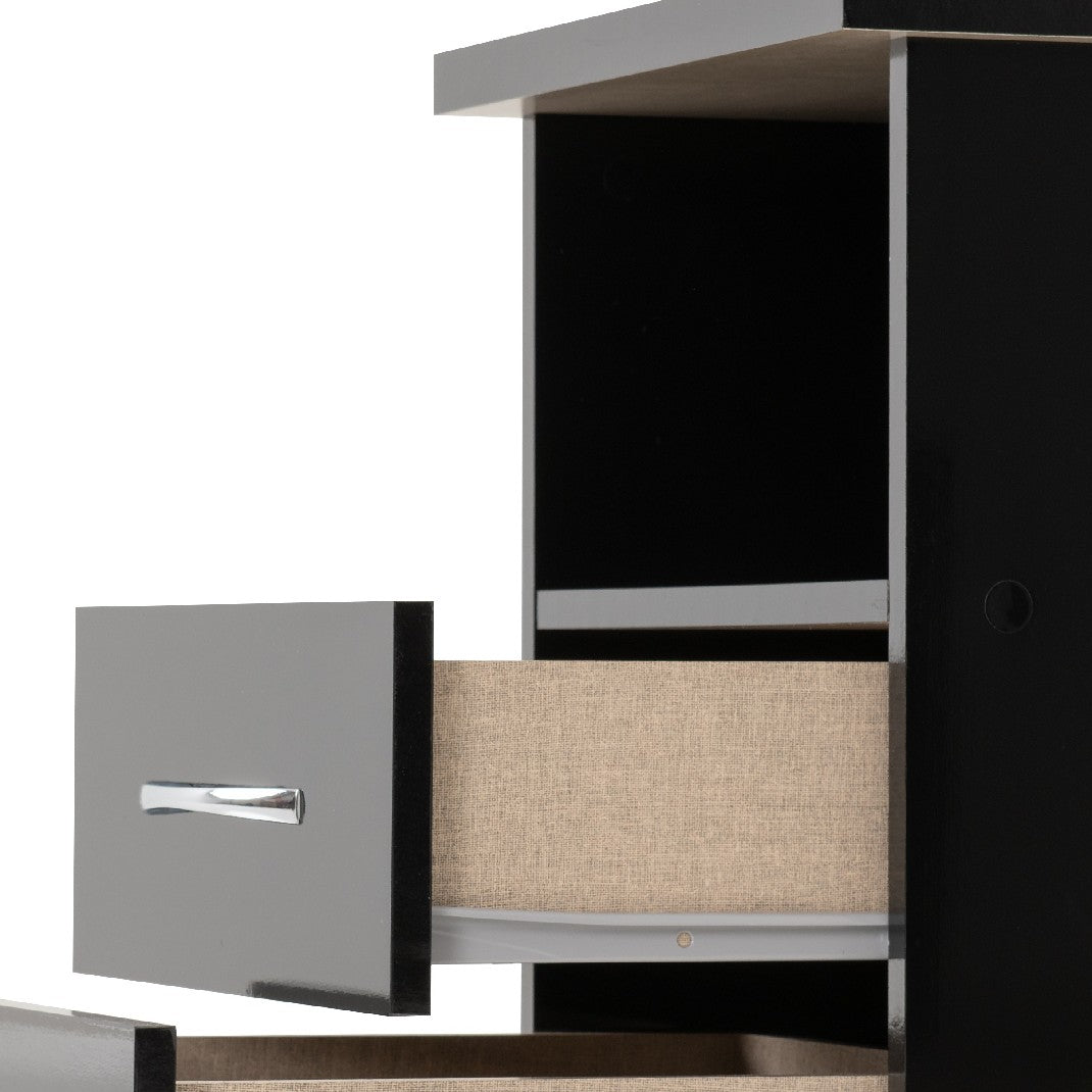 Nevada 2 Drawer Bedside Cabinet - Seconique