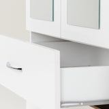 Nevada 3 Door 2 Drawer Mirrored Wardrobe - Seconique