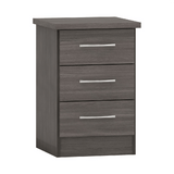 Nevada 3 Drawer Bedside Cabinet - Seconique