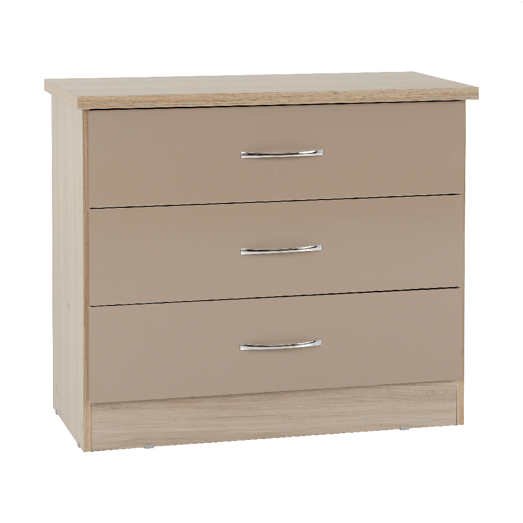 Nevada 3 Drawer Chest - Seconique