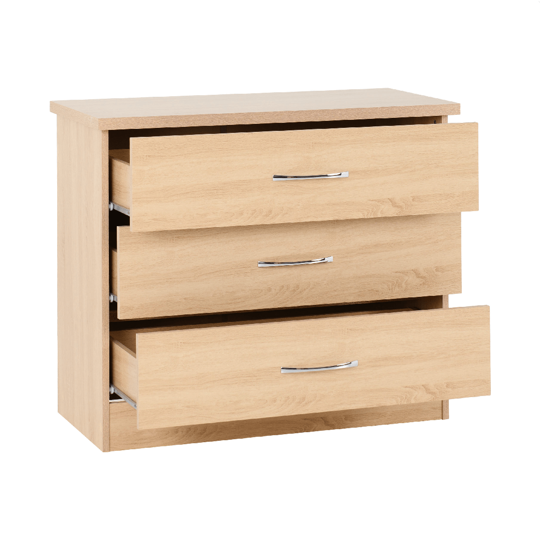 Nevada 3 Drawer Chest - Seconique