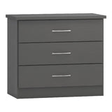Nevada 3 Drawer Chest - Seconique