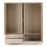 Nevada 4 Door 2 Drawer Mirrored Wardrobe - Seconique