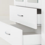 Nevada 4 Door 2 Drawer Mirrored Wardrobe - Seconique