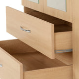 Nevada 4 Door 2 Drawer Mirrored Wardrobe - Seconique