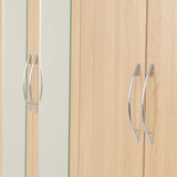 Nevada 4 Door 2 Drawer Mirrored Wardrobe - Seconique
