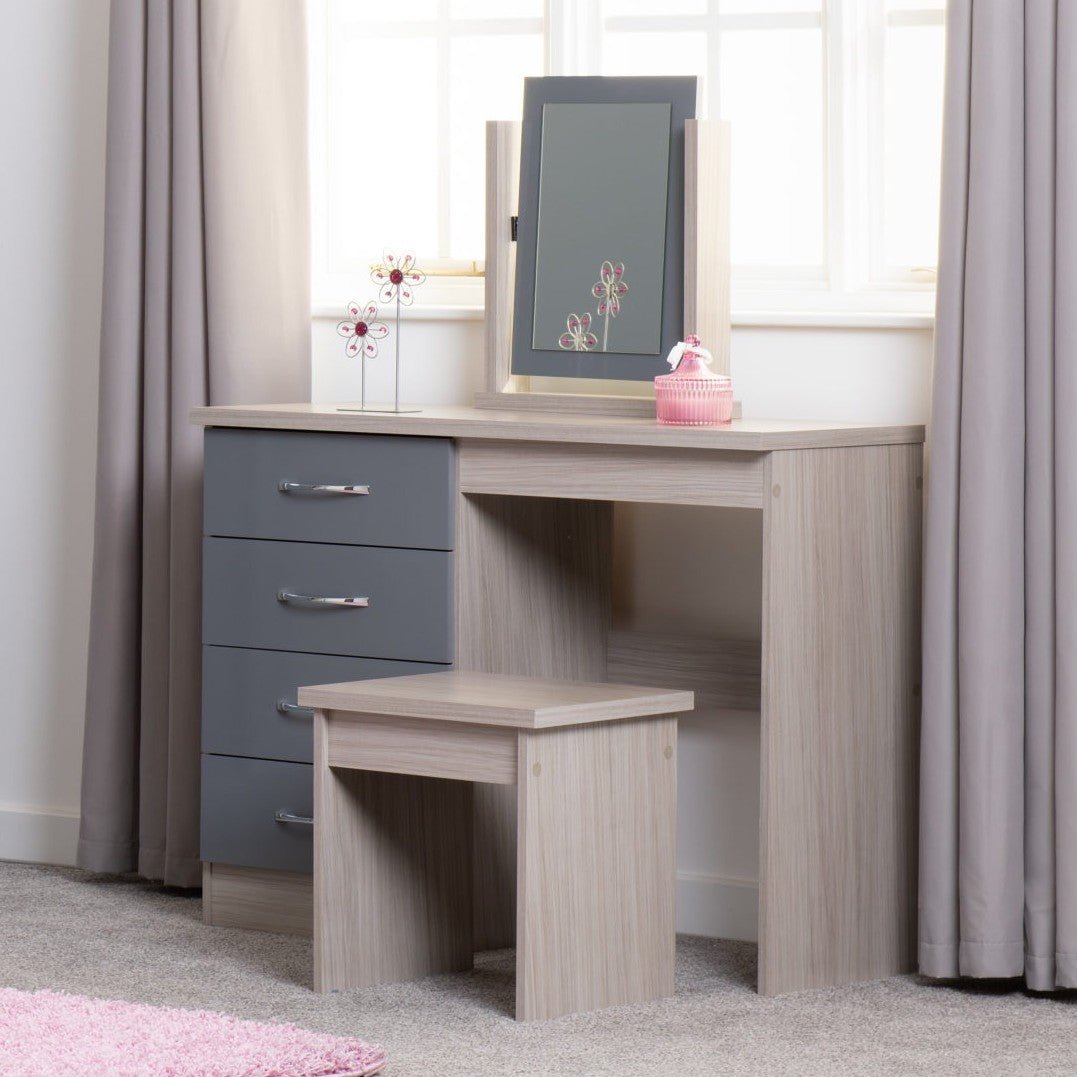 Nevada 4 Drawer Dressing Table Set - Seconique