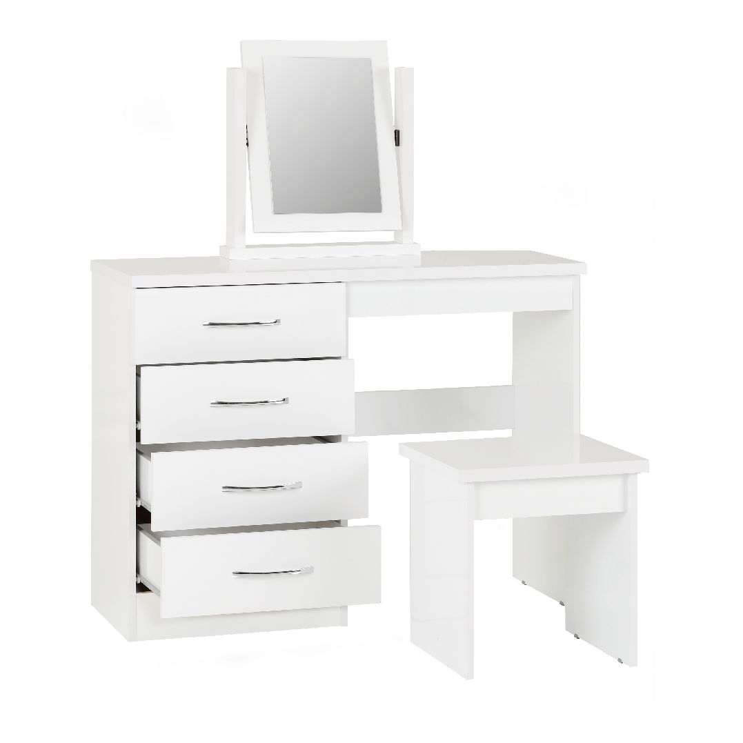 Nevada 4 Drawer Dressing Table Set - Seconique