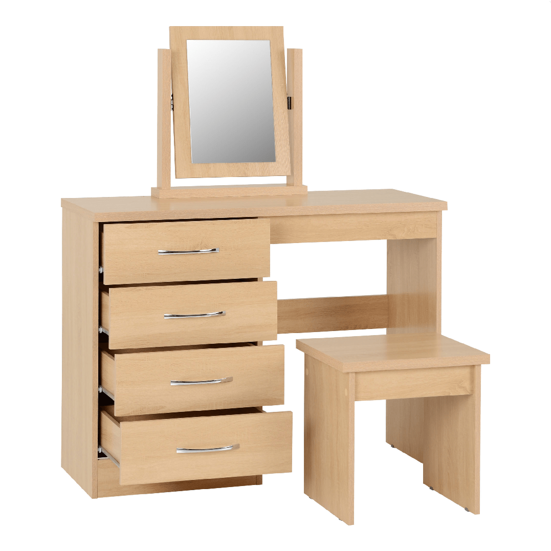 Nevada 4 Drawer Dressing Table Set - Seconique