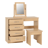 Nevada 4 Drawer Dressing Table Set - Seconique