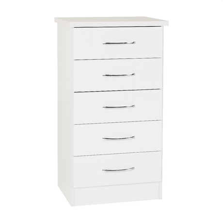 Nevada 5 Drawer Narrow Chest - Seconique