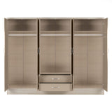 Nevada 6 Door 2 Drawer Mirrored Wardrobe - Seconique