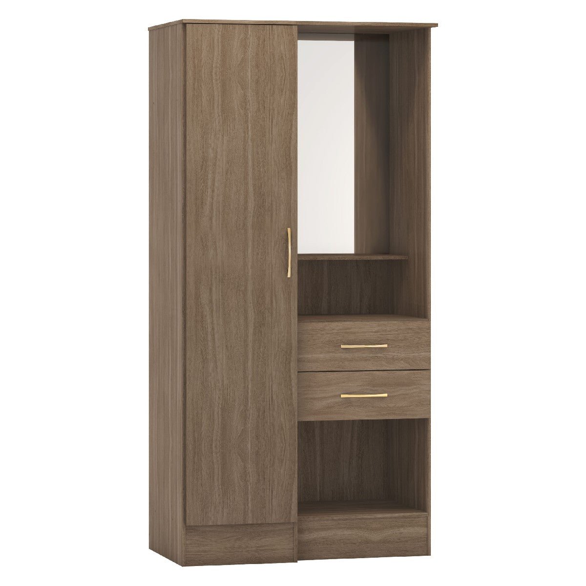 Nevada Gloss 1 Door Vanity Wardrobe - Seconique