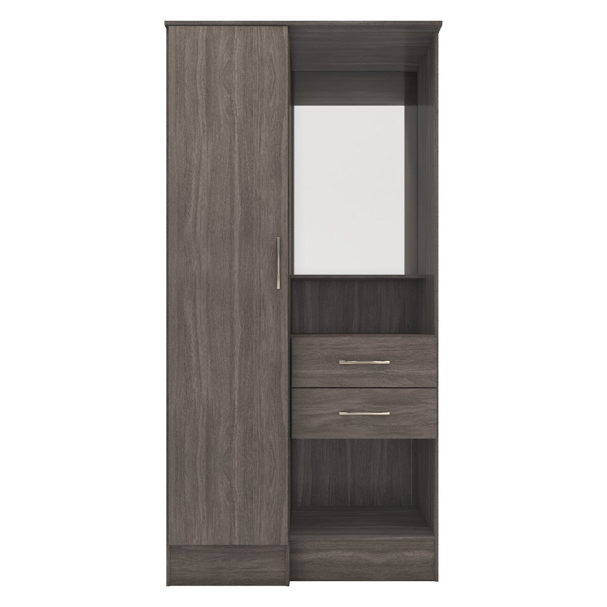 Nevada Gloss 1 Door Vanity Wardrobe - Seconique