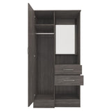 Nevada Gloss 1 Door Vanity Wardrobe - Seconique
