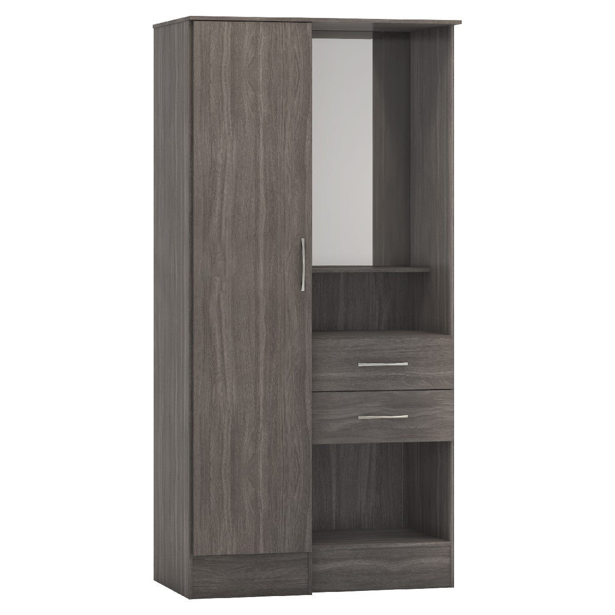 Nevada Gloss 1 Door Vanity Wardrobe - Seconique