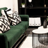 Nico 3 Seater Velvet Fold Down Sofa Bed - LPD