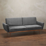 Nico 3 Seater Velvet Fold Down Sofa Bed - LPD