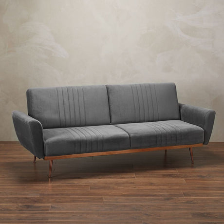 Nico 3 Seater Velvet Fold Down Sofa Bed - LPD