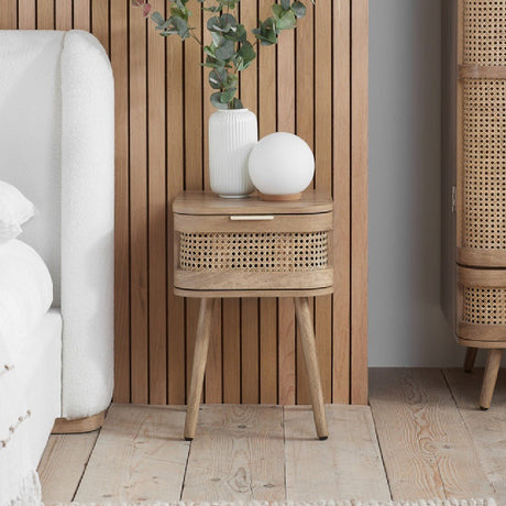 Noah 1 Drawer Bedside Table - Birlea