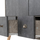 Nordic 3 Door 3 Drawer Wardrobe - Seconique