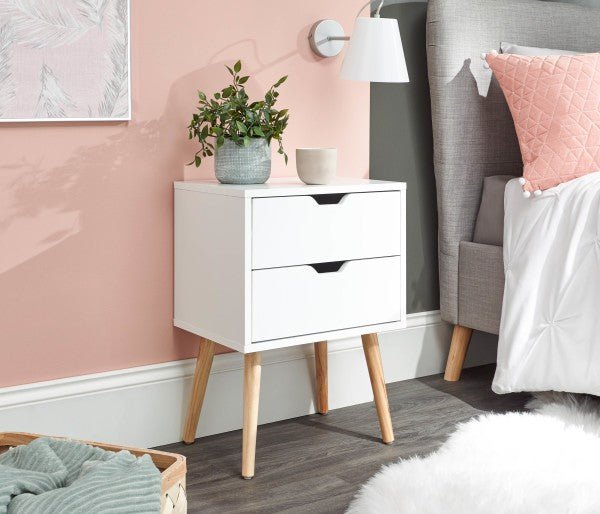Nyborg 2 Drawer Bedside - GFW