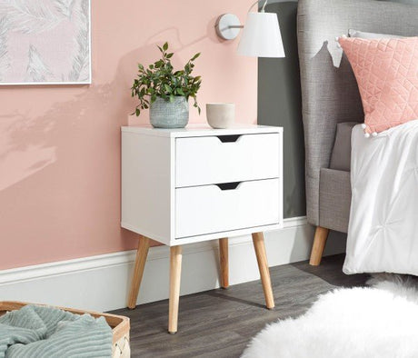 Nyborg 2 Drawer Bedside - GFW