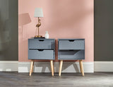 Nyborg Pair of 2 Drawer Bedsides - GFW