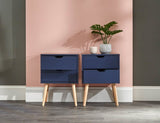 Nyborg Pair of 2 Drawer Bedsides - GFW