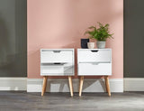 Nyborg Pair of 2 Drawer Bedsides - GFW