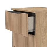 Java 4 Drawer Bedside Table
