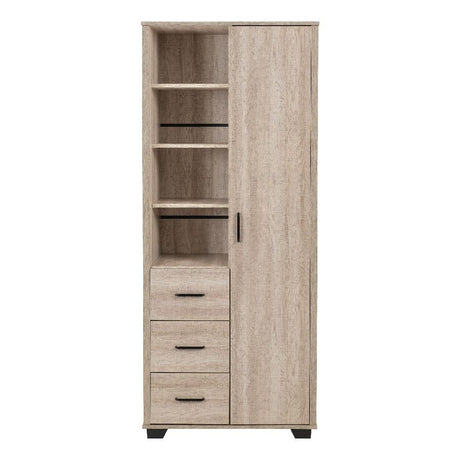 Oliver Open Wardrobe 3 Drawers 1 Door - Seconique
