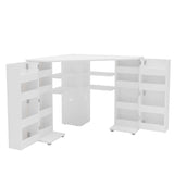 Olivia Corner Folding Storage Dressing Table - Birlea