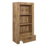 Compton Oak 1 Drawer Bookcase