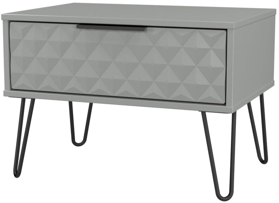 Harlequin 1 Drawer Midi Chest with Black Hairpin Legs