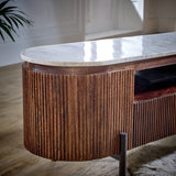 Opal Mango Wood TV Unit with 3 Drawers - Indian Hub