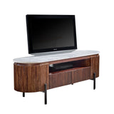 Opal Marble & Mango Wood 2 Door TV Unit - Indian Hub
