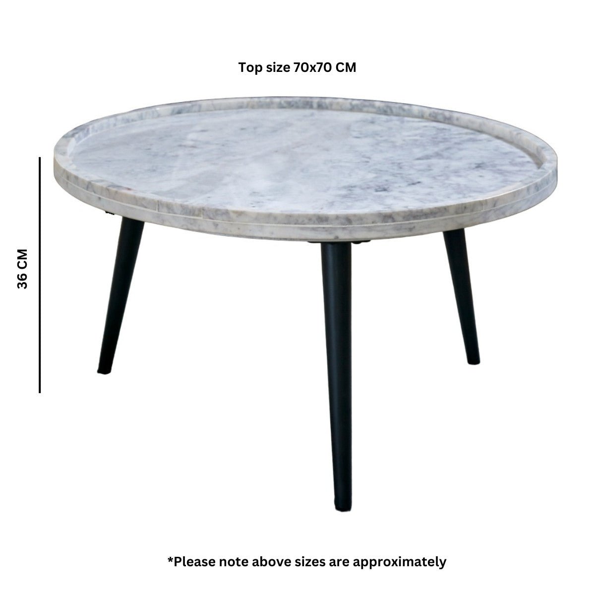 Opal Natural Marble Coffee Table - Indian Hub