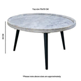 Opal Natural Marble Coffee Table - Indian Hub