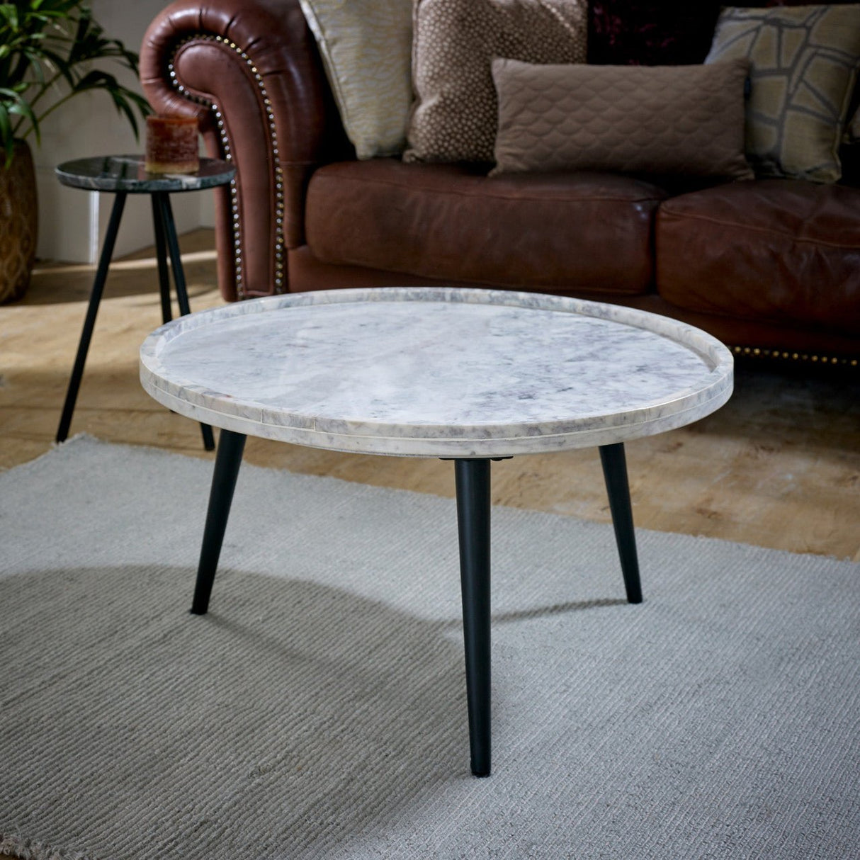 Opal Natural Marble Coffee Table - Indian Hub