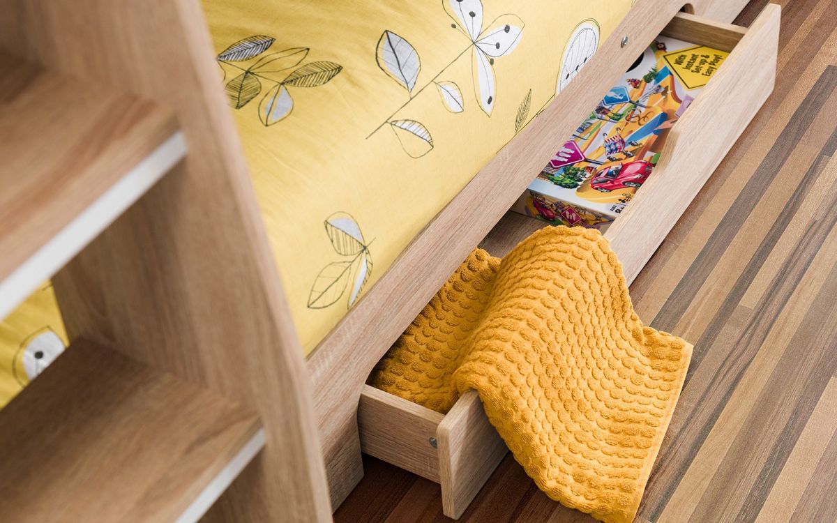 Orion 3ft Single Bunk Bed With Storage Drawer - Julian Bowen