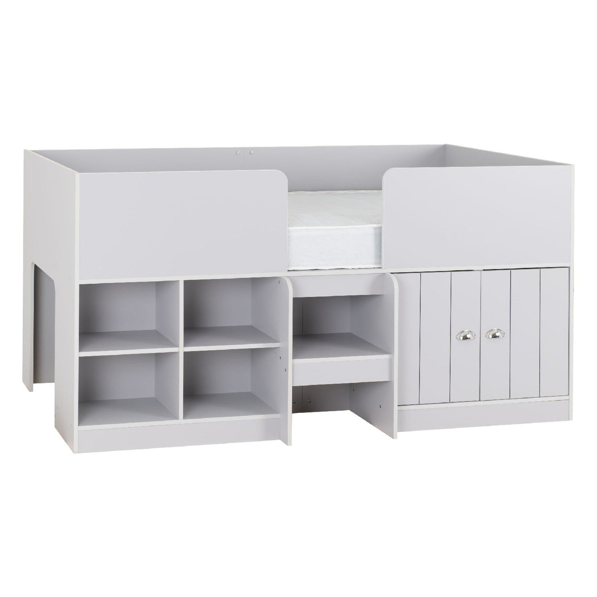 Orlando Low Sleeper Bed Frame with Storage - Seconique