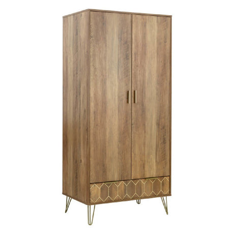 Orleans 2 Door 1 Drawer Wardrobe - GFW