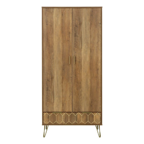Orleans 2 Door 1 Drawer Wardrobe - GFW