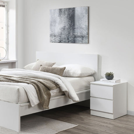 Oslo 2 Drawer Bedside Table - Birlea