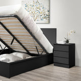 Oslo 3 Drawer Bedside Table - Birlea